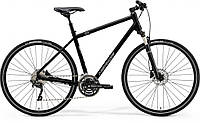 Велосипед MERIDA CROSSWAY 300,L(55),GLOSSY BLACK(MATT SILVER)