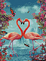 Алмазная мозаика "Фламинго" 30х40 см