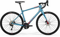 Велосипед MERIDA SILEX 4000,M(50)MATT STEEL BLUE(GLOSSY RED)