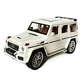 Машинка металева Mercedes-Benz G63 AMG Гелінтваген (Гелік) мерседес білий 1:24 світло, інерція, відкриваються двері, багажник,, фото 2