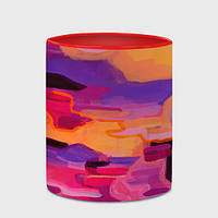 Чашка с принтом «Набор тёмных живописных красок» (цвет чашки на выбор)