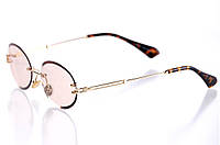Цветные Имиджевые очки с розовыми линзами Sensey Кольорові Іміджеві окуляри з рожевими лінзами