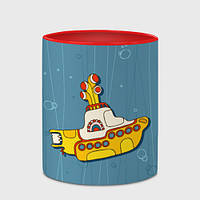 Чашка з принтом  «Жовта підводний човен — Yellow Submarine The Beatles» (колір чашки на вибір)