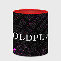 Чашка с принтом «Coldplay rock Legends: надпись и символ» (цвет чашки на выбор)