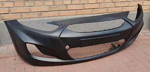 Бампер Hyundai Accent (Solaris) 11- з виступом під номер 865111L000 40B107 STHNS10000 HN04102BA