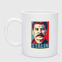 Чашка с принтом керамическая «Stalin USSR»