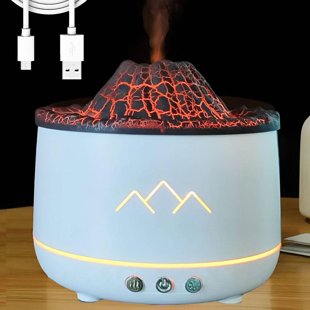 Зволожувач повітря з підсвічуванням Вулкан Volcanic Aromatherapy Machine, ультразвуковий зволожувач повітря