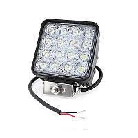 Светодиодный фонарь фара задний ход 12-24V 48W 6000K (10.5х10.5х4см) LED