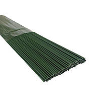 Проволока флористическая для стволов D=2мм 40см, зеленая (100шт/уп) Зеленый Без бренда (C30032)