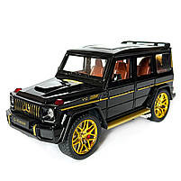 Машинка металева Mercedes-Benz G63 AMG Гелендваген (Гелік) мерседес чорний 1:24 світло, інерція, відкриваються двері, багажник,, фото 4
