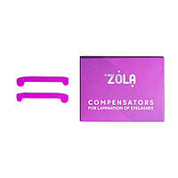 Компенсаторы для ламинирования ресниц розовые, 1 пара Zola