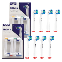 Насадки Precision Clean 8 шт EB20-X для зубной щетки Oral-B Braun сменные для орал би браун pro vitality