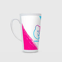 Чашка с принтом Латте «Danganronpa neon gradient style»