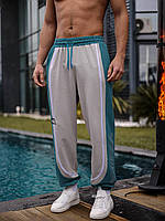 Мужские Спортивные штаны TF - blue широкие с манжетом снизу норт фейс Sensey Чоловічі Спортивні штани TF -
