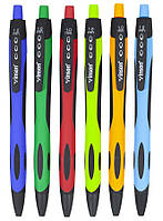 Ручка масляная синяя автомат Vinson "Free" soft grip (36шт/уп) Vinson (1008)
