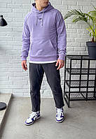 Худи мужские фиолетовые с капюшоном Staff logo violet Sensey Худі чоловіче фіолетове з капюшоном Staff logo