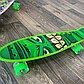 Скейт пластиковий 58см колеса з поліуретану, що світяться, антиковзаюча поверхня, ручка, lettuce, фото 6