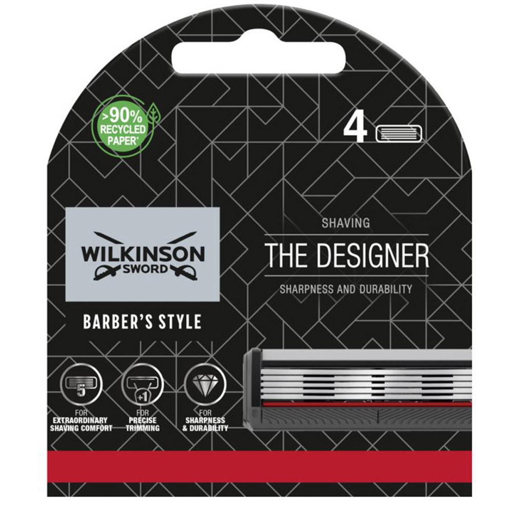 Змінні касети Wilkinson Sword Barber's Style The Designer 4 шт 02533