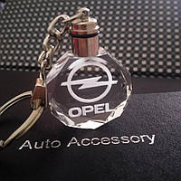 Брелок автомобільний на ключі Опель GF авто брелок з логотипом Opel з підсвіткою (23235121)