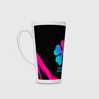 Чашка с принтом Латте «Black Clover - neon gradient»