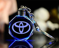 Брелок автомобільний на ключі ТoЙОТА GF авто брелок з логотипом Toyota з підсвіткою (2324211)