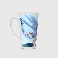Чашка с принтом Латте «Shenhe Genshin Impact»