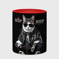 Чашка с принтом «Cool people rap» (цвет чашки на выбор)