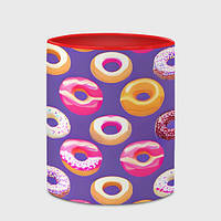 Чашка з принтом «Глазовані пончики» (колір чашки на вибір)