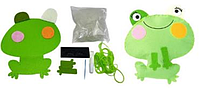 Набор для творчества из фетра "Сшей игрушку-Лягушка" 23см Зеленый Без бренда (8991-4)