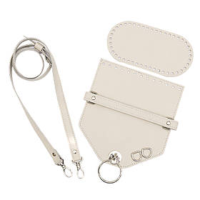 Комплект для сумки Монік зі шкіри, колір Айворі