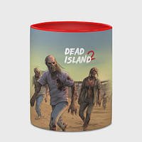 Чашка с принтом «Zombies on the beach» (цвет чашки на выбор)