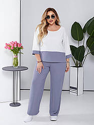 Костюм двойка туника блузон с брюками 50-52; 54-56; 58-60; 62-64