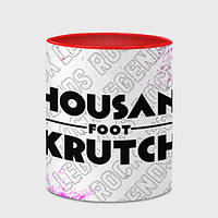 Чашка с принтом «Thousand Foot Krutch rock Legends: надпись и символ» (цвет чашки на