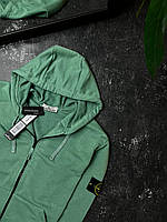 ZIP HOODIE STONE ISLAND EMELAR Зип худи Stone island зип-худи высококачественный материал Изумрудный