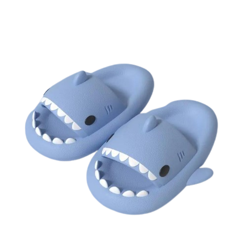 Шльопанці (капці) Акула блакитного кольору