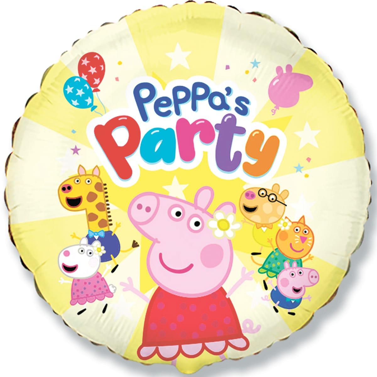 Flexmetal 18" Пеппа на вечірці Peppa Pig Куля повітряна фольгована