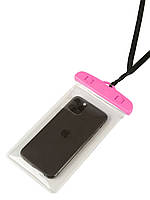 Водонепроницаемый чехол-пакет Без бренда для телефона для фото и видео под водой Розовый (H050480)