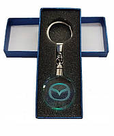 Брелок автомобільний на ключі МАЗДА GF авто брелок з логотипом Mazda з підсвіткою (232323244)