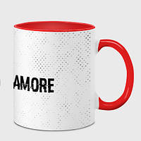 Чашка с принтом «Paramore glitch на светлом фоне: надпись и символ» (цвет чашки на выбор)