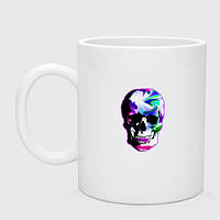 Чашка с принтом керамическая «Улыбка черепа»