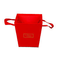 Коробка декоративная для цветов 14,5 x 11 x 15см Красный Unison (W3242)