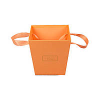 Коробка декоративная для цветов 14,5 x 11 x 15см Оранжевый Unison (W3244)