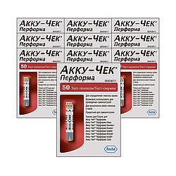 Тест-смужки Акку-Чек Перформа (Accu-Chek Performa) 50 шт. 10 паковань