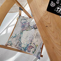 Подушка на стул Карта Мира lk