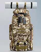 Армійський чоловічий тактичний похідний рюкзак ВСУ 80 л, Якісний військовий рюкзак для чоловіків 4в1