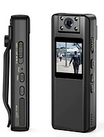 Нагрудная камера видеорегистратор с поворотным объективом на 180 градусов, бодикамера