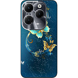 Чохол силіконовий Case для Infinix Hot 40 (X6836) з картинкою Красиві метелики