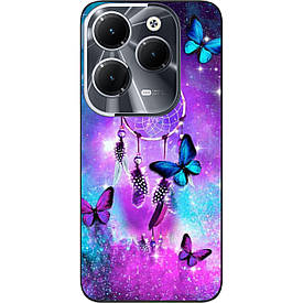 Чохол силіконовий Case для Infinix Hot 40 (X6836) з картинкою Метелики й оберег