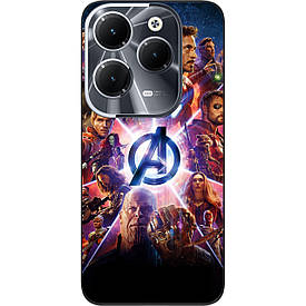 Силіконовий чохол Case для Infinix Hot 40 (X6836) з картинкою Месники