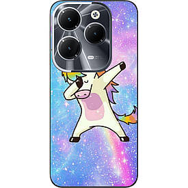 Силіконовий чохол Case для Infinix Hot 40 (X6836) з картинкою Єдиноріг стилю